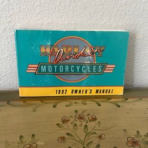 Harley Davidson Owner’s Manual 1992